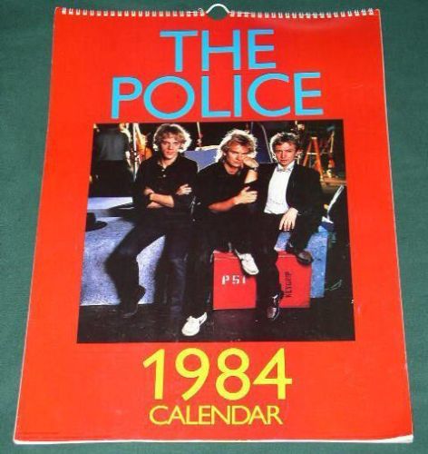 Primary image for THE POLICE VINTAGE 1984 CALENDAR UK