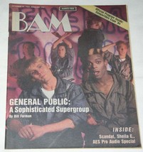 GENERAL PUBLIC BAM MAGAZINE VINTAGE 1984, RARE - $29.99