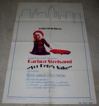 Barbra Streisand Movie Poster For Pete's Sake 1974 - £52.07 GBP