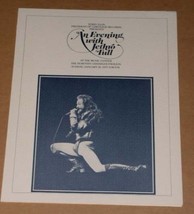 Jethro Tull Concert Playbill Vintage 1977 Dorothy Chandler Pavilion - £66.88 GBP