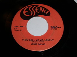 Jesse Davis They Call Me Mr. Lonely The Flip Side Of Love 45 Rpm Record Essence - £59.92 GBP