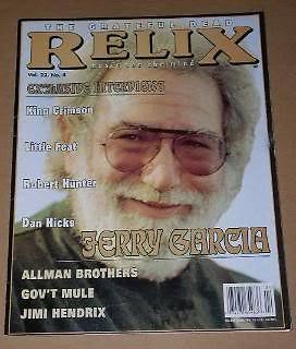 Primary image for Jerry Garcia Relix Magazine Vintage 1995
