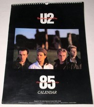 U2 Vintage 1985 Uk Calendar The Unforgettable Fire Bono - £31.41 GBP