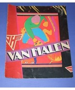 VAN HALEN CONCERT TOUR PROGRAM VINTAGE 1981 DAVID ROTH - £78.30 GBP