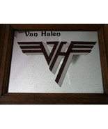 Van Halen Vintage Mirror Logo Framed In Wood 9 X 12 - £120.18 GBP