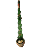 Vintage 1967 Martino Chianti Wine 32" TALL Green Twisted Glass Bottle Italy 1 G - £217.65 GBP