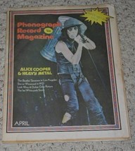 Alice Cooper Phonograph Record Magazine Vintage 1973 - $39.99