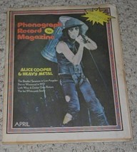 Alice Cooper Phonograph Record Magazine Vintage 1973 - €34,98 EUR