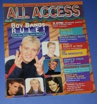 N SYNC SOFTBOUND BOOK VINTAGE 1999 ALL ACCESS - $24.99