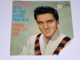 Elvis Presley Picture Sleeve Vintage Wear My Ring - £20.07 GBP