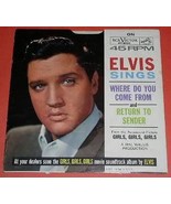 Elvis Presley Picture Sleeve Vintage Return To Sender - $2,267.05 MXN