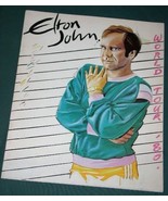 ELTON JOHN CONCERT TOUR PROGRAM VINTAGE 1980 - $753.73 MXN