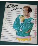 ELTON JOHN CONCERT TOUR PROGRAM VINTAGE 1980 - £31.31 GBP