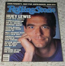 Huey Lewis Rolling Stone Magazine Vintage 1986 - £19.91 GBP