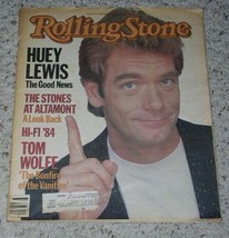 Huey Lewis Rolling Stone Magazine Vintage 1984 - £20.02 GBP