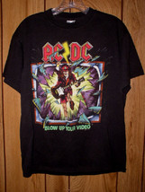 AC/DC Concert Tour T Shirt Vintage 1988 Blow Up Your Video - £129.74 GBP