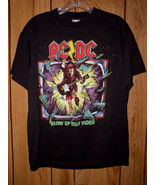 AC/DC Concert Tour T Shirt Vintage 1988 Blow Up Your Video - $3,134.73 MXN