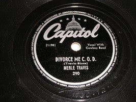 Merle Travis Missouri 78 rpm record vintage Captiol Records - £31.23 GBP