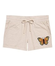 $35 Instant Message Women&#39;s Birch Butterfly French Terry Shorts Size Sma... - $17.82