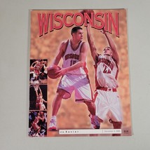 Wisconsin Badgers Program Guide vs Xavier Musketeers Mens Basketball Dec... - £8.43 GBP