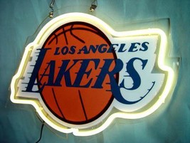 NBA Los Angeles LA Lakers Basketball Neon Light Sign 10&#39;&#39; x 8&#39;&#39; - £159.07 GBP