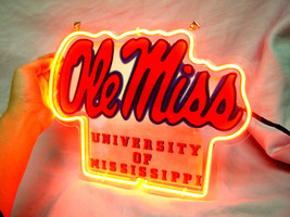 Ole Miss University of Mississippi Neon Light Sign 10'' x 8'' - $199.00