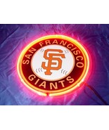 MLB San Francisco SF Giants Baseball Neon Light Sign 10&#39;&#39; x 10&#39;&#39; - £155.58 GBP