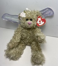 Ty Attic Treasures Furry Tan Rafella Angel Bear with Wings and Tag 1993 ... - £9.17 GBP