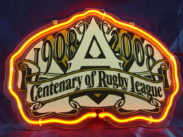 NRL Centenary of Rugby League 1908 - 2008 Neon Light Sign 10&#39;&#39; x 8&#39;&#39; - £156.59 GBP