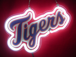MLB Detroit Tigers Baseball Sports Neon Light Sign 11&#39;&#39; x 6&#39;&#39; - £159.07 GBP