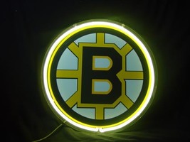 NHL Boston Bruins Pres Neon Light Sign 10&#39;&#39; x 10&#39;&#39; - £159.07 GBP