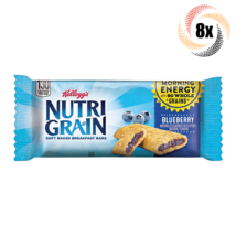 8x Bars Nutri-Grain Blueberry Soft Baked Breakfast Bars 1.3oz Fast Shipping! - £12.72 GBP