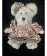 Vintage  Boyds Bear Katie B Berrijam 10&quot; Plush Floral Dress - £9.46 GBP