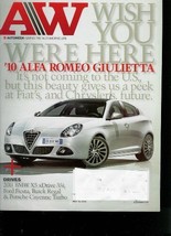 AutoWeek May 24, 2010 Volume 60, Issue 10 *Wish You Were Here &#39;10 Alfa Romeo Gi - $3.01