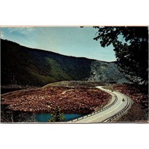 Vintage Chrome Montana Postcard, Earthquake Area Hebgin Lake New Road over Slide - £8.55 GBP
