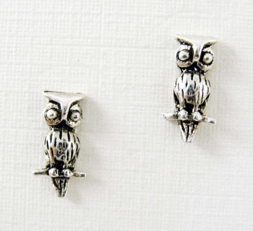 Sterling Silver Night Owl Post Earrings [Apparel] - $8.50