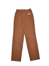 Vintage Brown Pants Womens 2 Straight Leg High Waist Mom Prarie Trousers... - £19.06 GBP