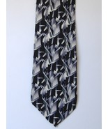 Cocktail Collection Martini Neck Tie 100% Silk Mens Abstract Black White... - £20.78 GBP
