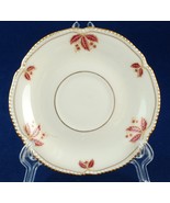 Castleton China Jubilee Demitasse Orphan Saucer Burgundy Leaves Made in USA - $73.62 MXN Castleton China Jubilee Demitasse Orphan Saucer Burgundy Leaves Made in USA - $73.62 MXN