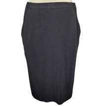 Black Metallic Pencil Skirt with Pockets Size Small  - £19.72 GBP