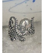 Octopus ring band size 5 sterling silver women girls - $122.26 CAD