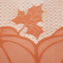 NEW Fall Pumpkins Mantel Scarf sienna orange 59 x 19 inches leaf &amp; vine ... - £7.80 GBP
