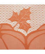 NEW Fall Pumpkins Mantel Scarf sienna orange 59 x 19 inches leaf &amp; vine ... - £7.92 GBP