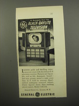 1950 General Electric Model 16C116 Television Ad - Black-Daylight television - £14.78 GBP