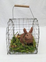 Cottondale Ceramic Bunny In Cage Easter Home Decor - £24.16 GBP