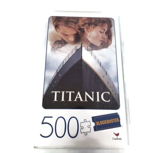 TITANIC Blockbuster Video VHS Case 500 Piece Jigsaw Puzzle Cardinal #6054173 - £10.94 GBP