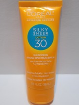 Loreal Paris Advanced Suncare Silky Sheer Lotion SPF 30 Sunscreen 3 Oz V... - $30.00