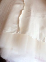 Ivory White Tulle Maxi Skirt Bridal Custom Any Size Layered Train Tulle Skirt image 5