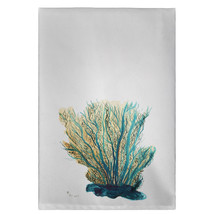 Betsy Drake Blue Coral Guest Towel - £27.62 GBP