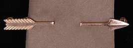 ANSON Tie Clip-Arrow-Bar Tack-Vtg Mens Jewelry-Formal Wear-Gold Tone - £19.37 GBP